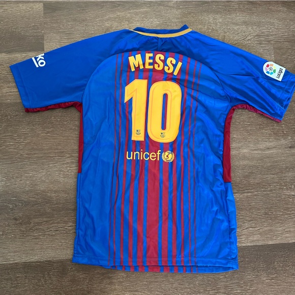 Nike Other - Men’s Leo Messi Barcelona Soccer Authentic Nike Rakuten Jersey Shirt #10 Medium